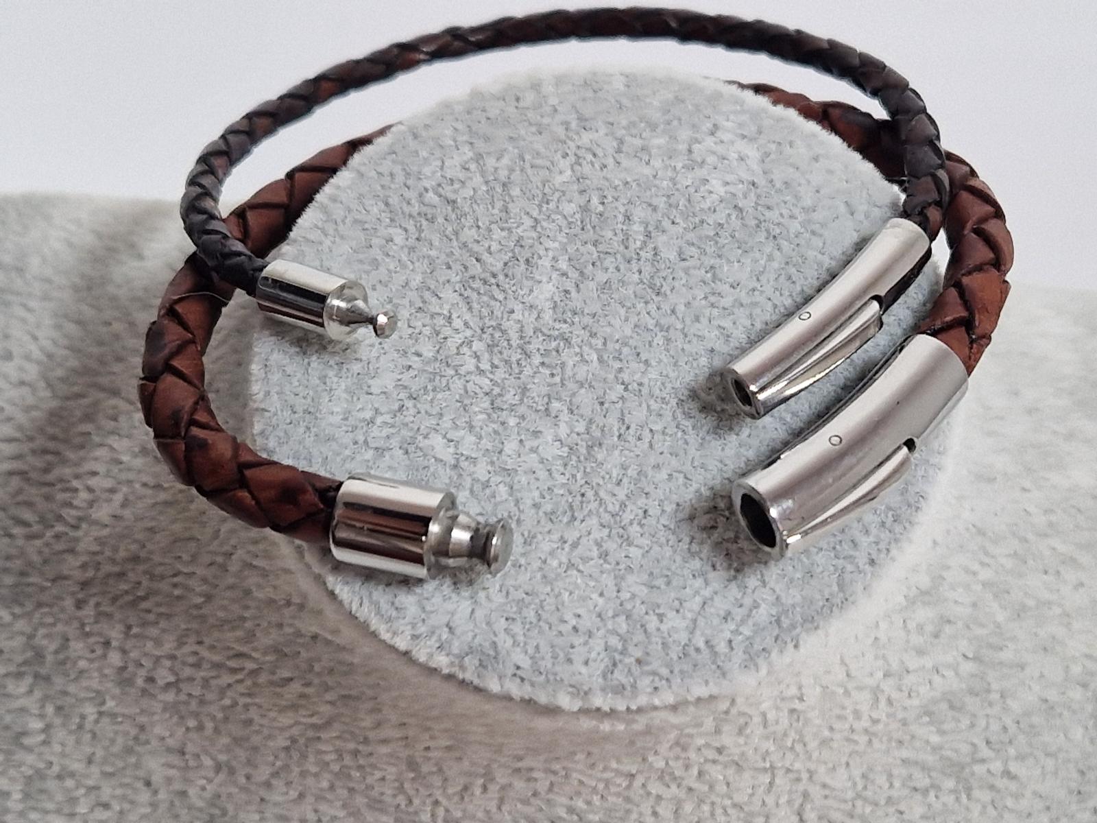 Handgemachtes Armband aus Rindsleder 3mm oder 5mm Stärke