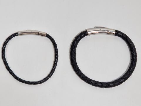 Handgemachtes Armband aus Rindsleder 3mm oder 5mm Stärke Miniatur 3