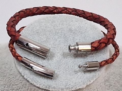Handgemachtes Armband aus Rindsleder 3mm oder 5mm Stärke Miniatur 2