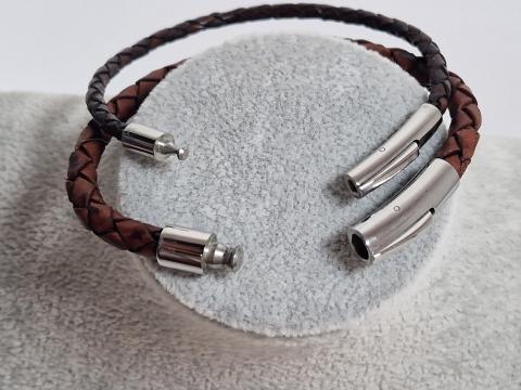 Handgemachtes Armband aus Rindsleder 3mm oder 5mm Stärke Miniatur 2