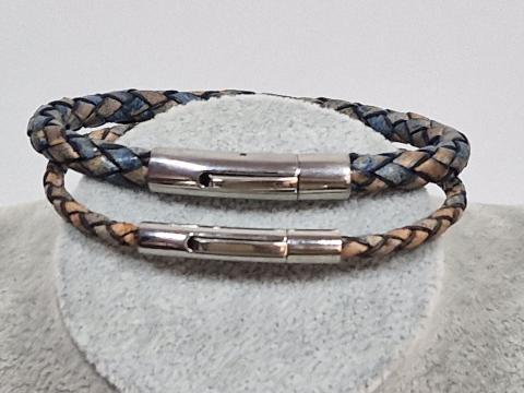 Handgemachtes Armband aus Rindsleder 3mm oder 5mm Stärke Miniatur 1