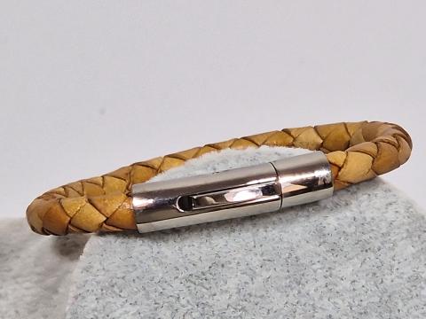 Handgemachtes Armband aus Rindsleder in 5mm Stärke Miniatur 1